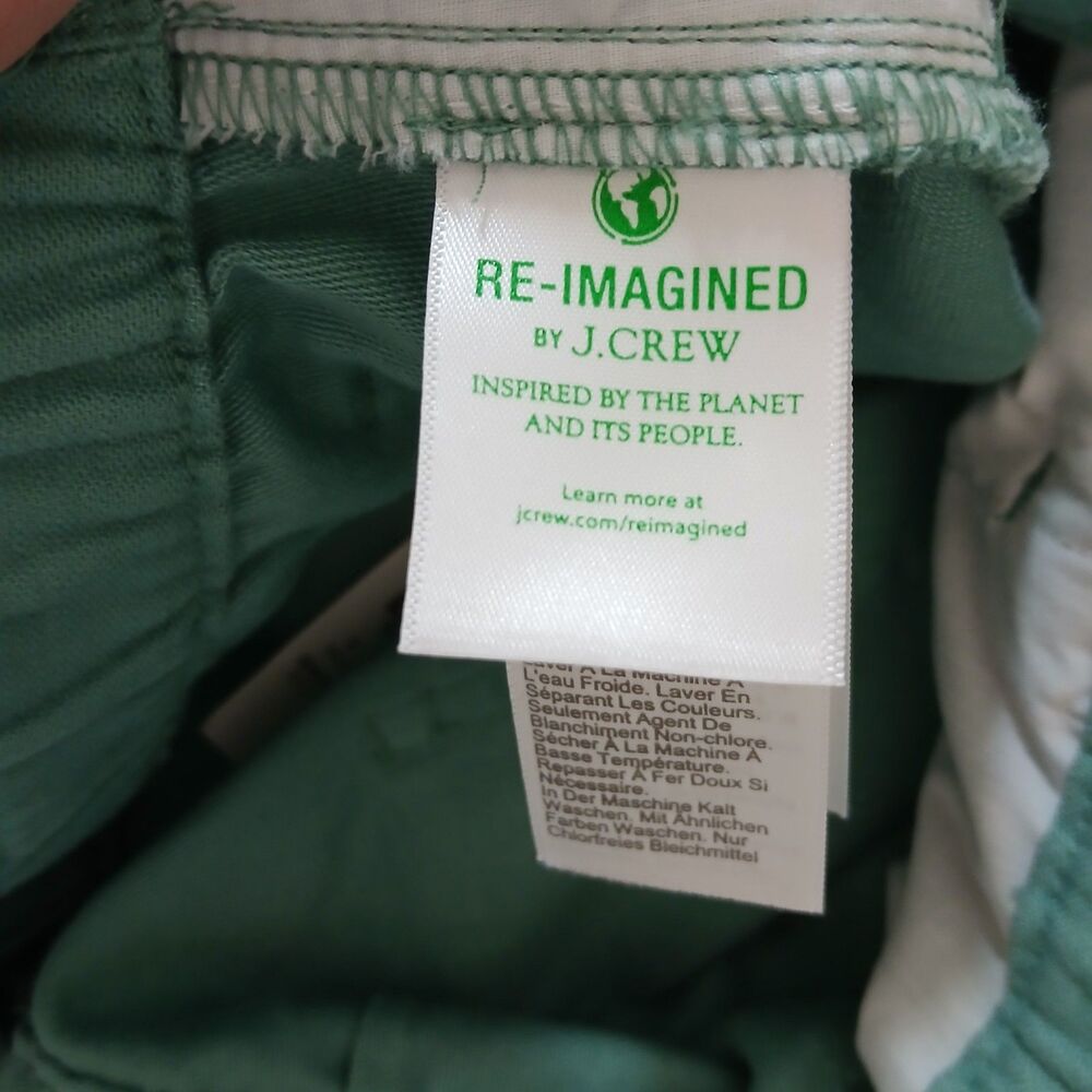 NWT $98 J. Crew  Paperbag Waist Pants Tie Belt Wide Leg Green 2 Preppy Old Money - Picture 14 of 16